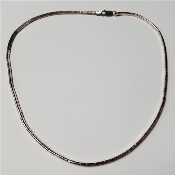 BZ1497-60 SILVER 14G 18" NECKLACE