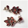 Image 1 : BZ1497-56 SILVER GARNET EARRINGS