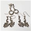Image 1 : BZ1497-90 SILVER 3 EARRING SET