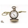 Image 2 : BRAND NEW BRONZE TONE POCKET WATCH