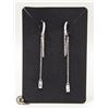 LADIES CLEAR STONE EARRINGS WITH