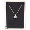 Image 1 : 2.0 CT PENDANT ON 55 CM LONG NECKLACE