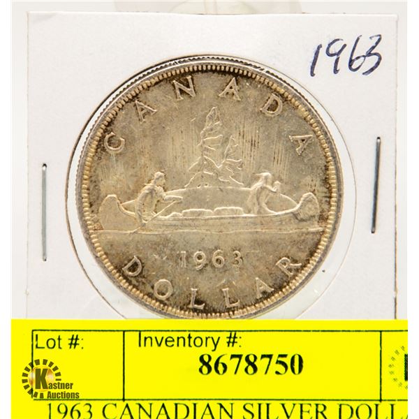 1963 CANADIAN SILVER DOLLAR