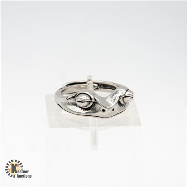 NEW .925 FROG RING