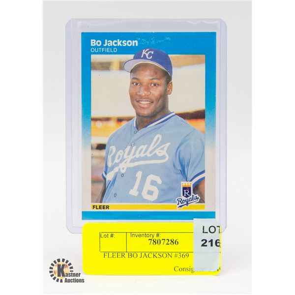 FLEER BO JACKSON #369