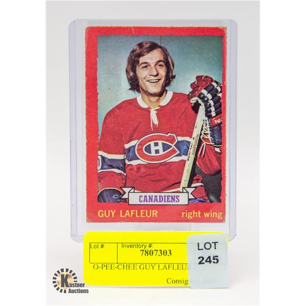 O-PEE-CHEE GUY LAFLEUR #72