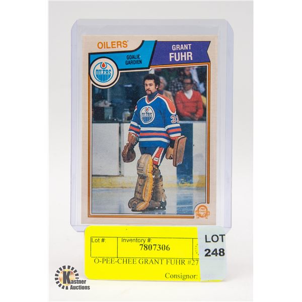 O-PEE-CHEE GRANT FUHR #27
