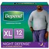 Image 1 : NEW DEPENDS MENS OVERNIGHT XL UNDERWEAR