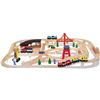 Image 2 : NEW MELISSA & DOUG RAILWAY SET, 132 PIECES