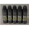 Image 1 : NEW BAG OF 5 DOVE MEN +CARE DRY SPRAY 107G BOTTLES