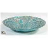 Image 1 : LARGE DECORATIVE SILVER & BLUE MULTI-