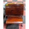 Image 1 : ANTIQUE SCHOOL DESK/CHAIR- 31" X 24" X 16"