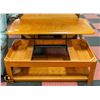 Image 1 : VINTAGE OAK COFFEE TABLE W/ LIFT TOP STORAGE