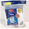 Image 1 : WHITE CREW SOCKS 12-16 SIZE 6-PACK