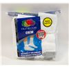 Image 1 : WHITE CREW SOCKS 6-12 SIZE 6-PACK