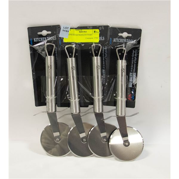 4 PACKS OF PIZZA CUTTERS