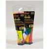 Image 1 : 2 PACKS OF 200 ASSORTED ZIP TIES