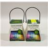 Image 1 : 2 COLOR CHANGING LED CITRONELLA CANDLES 20+ HRS