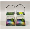Image 1 : 2 COLOR CHANGING LED CITRONELLA CANDLES 20+ HRS