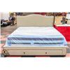 KING SIZE BED FRAME - HEADBOARD, FOOTBOARD,