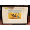 Image 1 : 28X20 FRAMED JEAN FRANCOIS MILLET PRINT