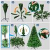 Image 1 : NEW 5' ARTIFICIAL CHRISTMAS TREE WITH METAL STAND