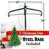 Image 3 : NEW 5' ARTIFICIAL CHRISTMAS TREE WITH METAL STAND