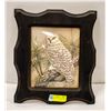 Image 1 : SNOWY OWL 3D IN PICTURE FRAME BY ARTIST