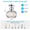 NEW XINGQI MODERN 1-LIGHT SEMI FLUSH MOUNT CEILING