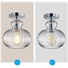 Image 3 : NEW XINGQI MODERN 1-LIGHT SEMI FLUSH MOUNT CEILING