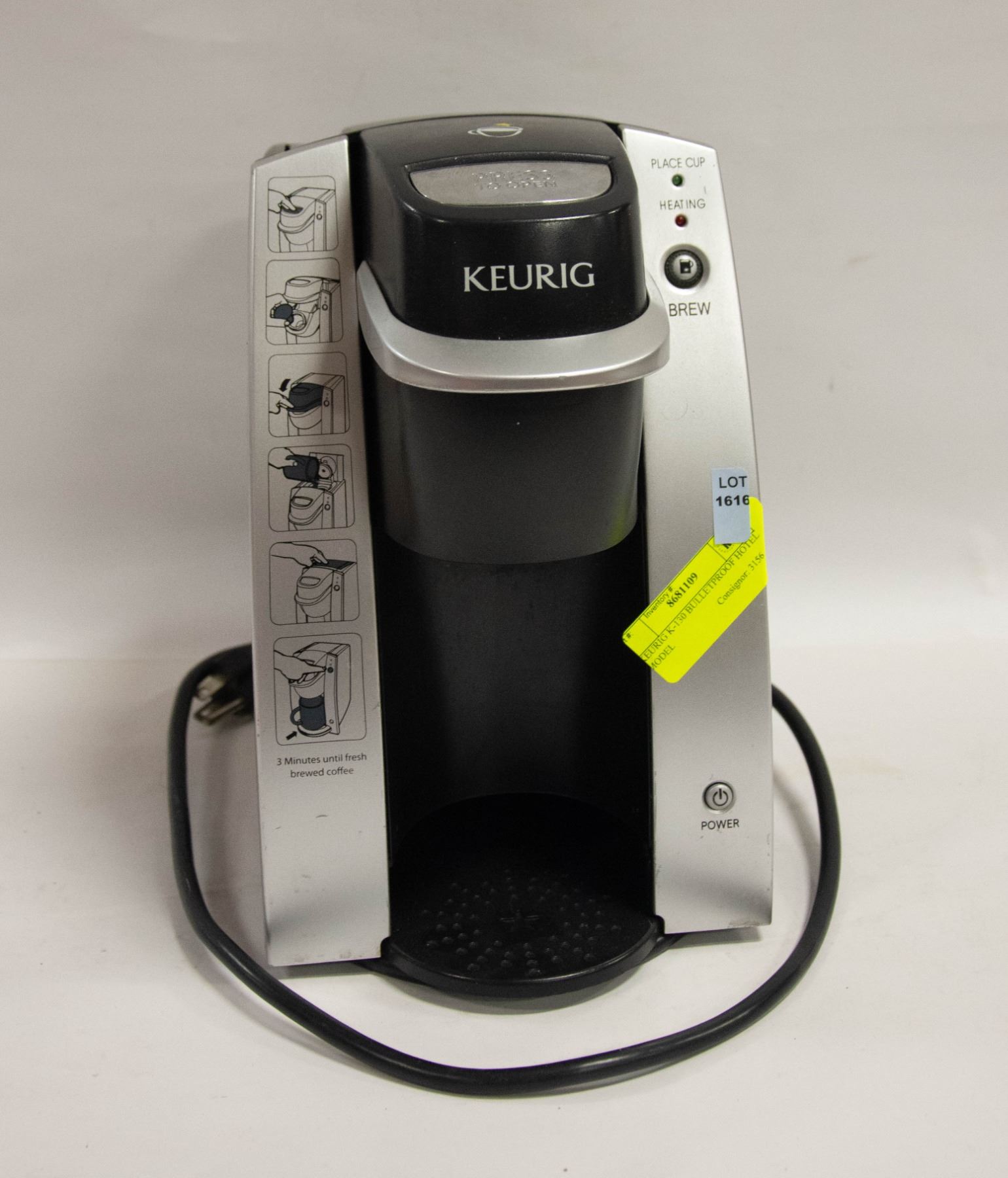 KEURIG K130 BULLETPROOF HOTEL MODEL