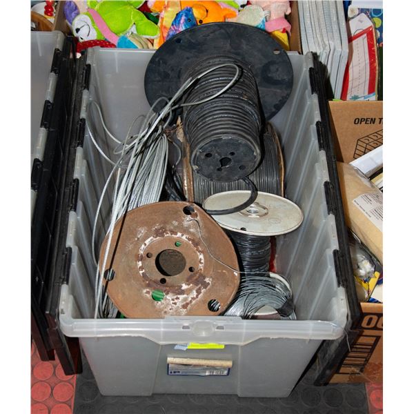 WIRE LARGE ASSORTED BIN LOT