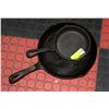 23CM AND 1,16CM CAST IRON FRYING PANS