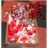 BOX WITH NEW CANADA DAY ITEMS INCL. WIND