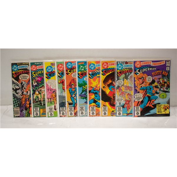 DC COMICS PRESENTS #30-39 COMIC LOT