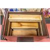 Image 1 : WHEELED WOODEN TOOL BOX- 29" X 29" X 20"