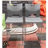 Image 1 : 2 GREY TALL BAR PATIO CHAIRS
