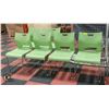 Image 1 : 6 GREEN PATIO CHAIRS