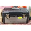 Image 1 : BLACK & DECKER METAL TOOL BOX W/ ASST. TOOLS