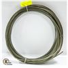 Image 1 : 100 FOOT ROLL OF RUBBER-COATED STEEL CABLE