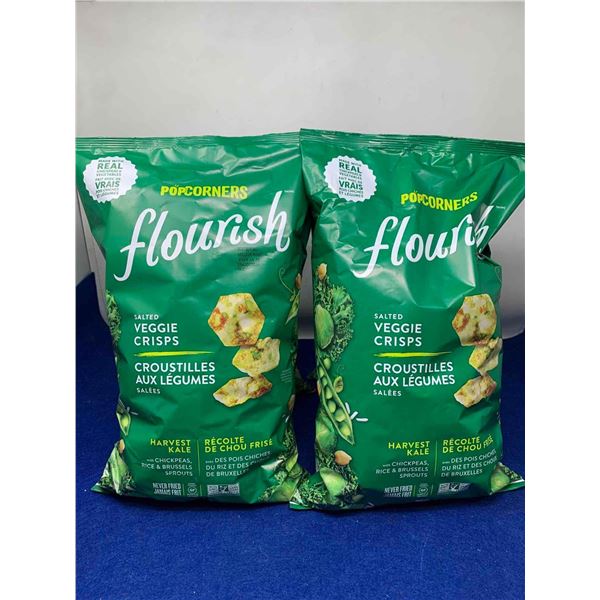 Flourish Veggie Chips-Harvest Kale (2 x 369g)