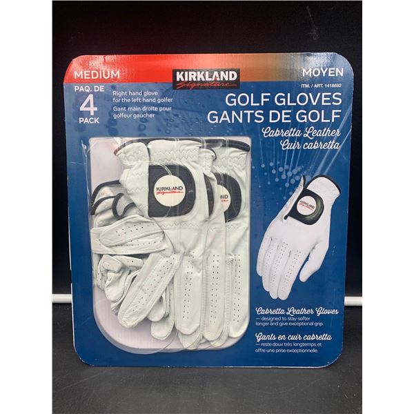 Kirkland Medium Golf Gloves (4pk) Right Hand