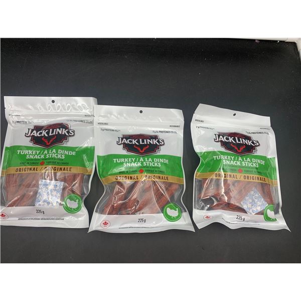 Jack Links Original Turkey Snack Sticks (3 x 225g)