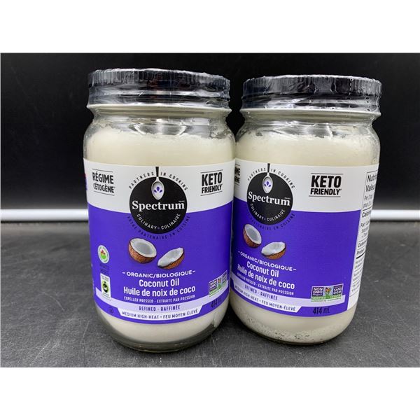 Spectrum Organic Refined Coconut Oil (2 x 414ml)