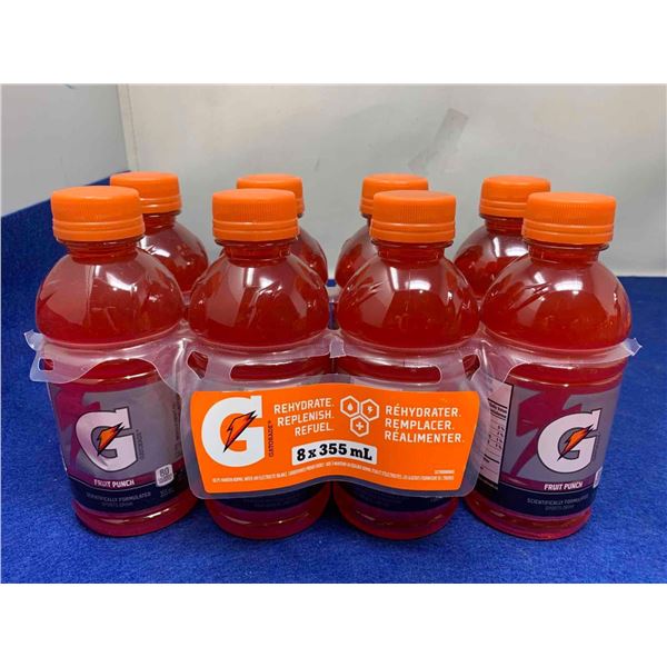 Gatorade Electrolyte Beverage (8 x 355ml) Fruit Punch
