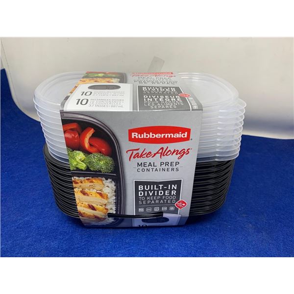 Rubbermaid Take Alongs Meal Prep Containers (10ct) with Built-In Dividers