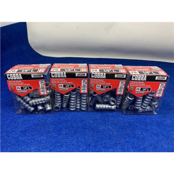 Cobra Lag Screw Shields (20 x 1/4in)