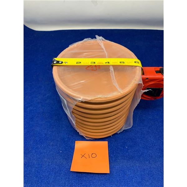 Lot of 10 Terracotta Plant Saucers