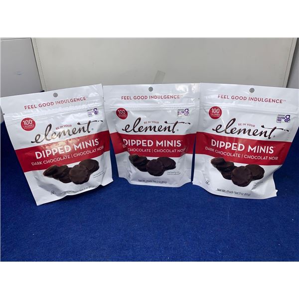 Element Dipped Mini's Dark Chocolate (3 x 95g)