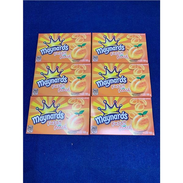 Maynards Fuzzy Peach Candy (6 x 100g)
